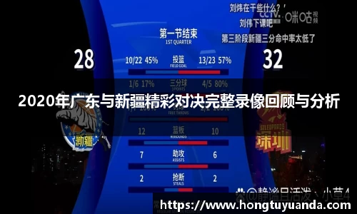 2020年广东与新疆精彩对决完整录像回顾与分析